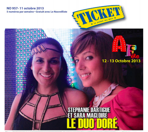 CREATIONS DOREES - TICKET COVER 2013